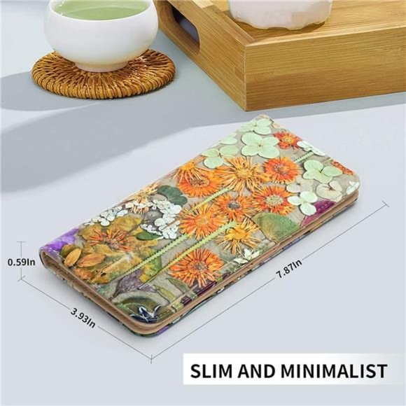 APHISON Wallet Women Ultra Slim Thin Leather Womens Wallet - Picture 2 of 7